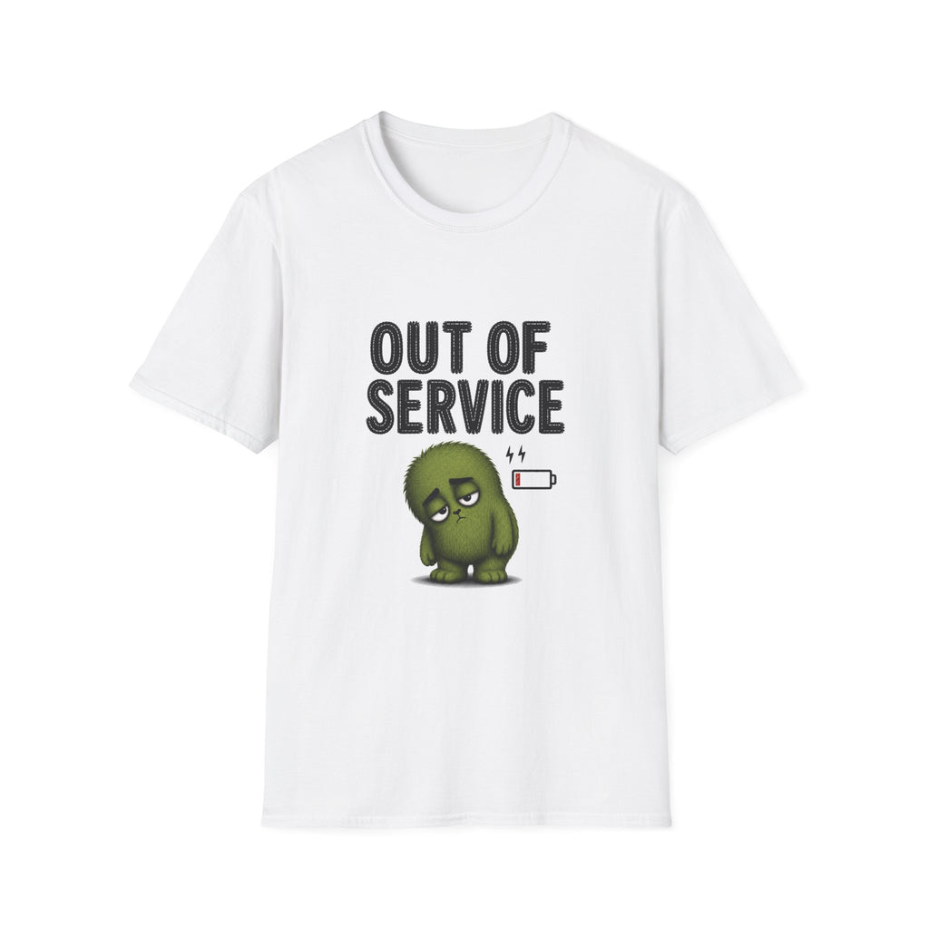 Out of Service T-Shirt — Cute Tired Grump Graphic Tee