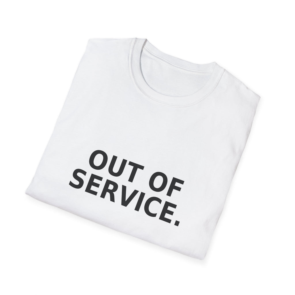 Out of Service T-Shirt — Minimalist Casual Graphic Tee