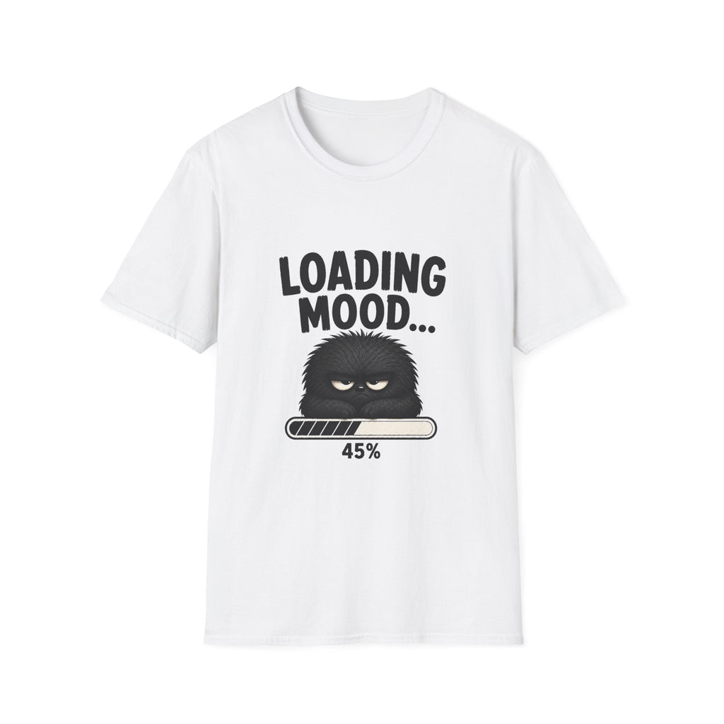 Loading Mood T-Shirt – Funny Grumpy Graphic Tee (45% Progress)