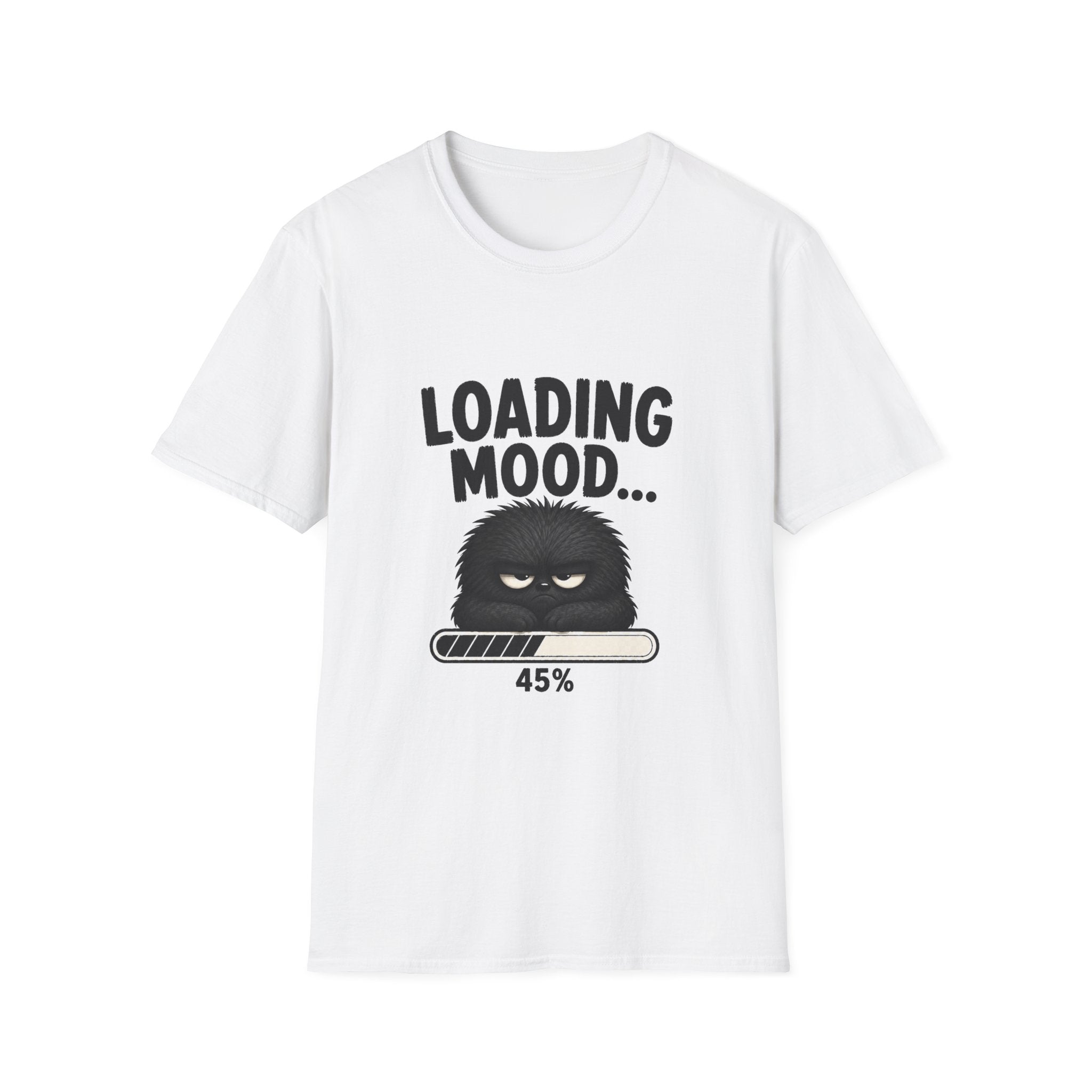 Loading Mood T-Shirt – Funny Grumpy Graphic Tee (45% Progress)