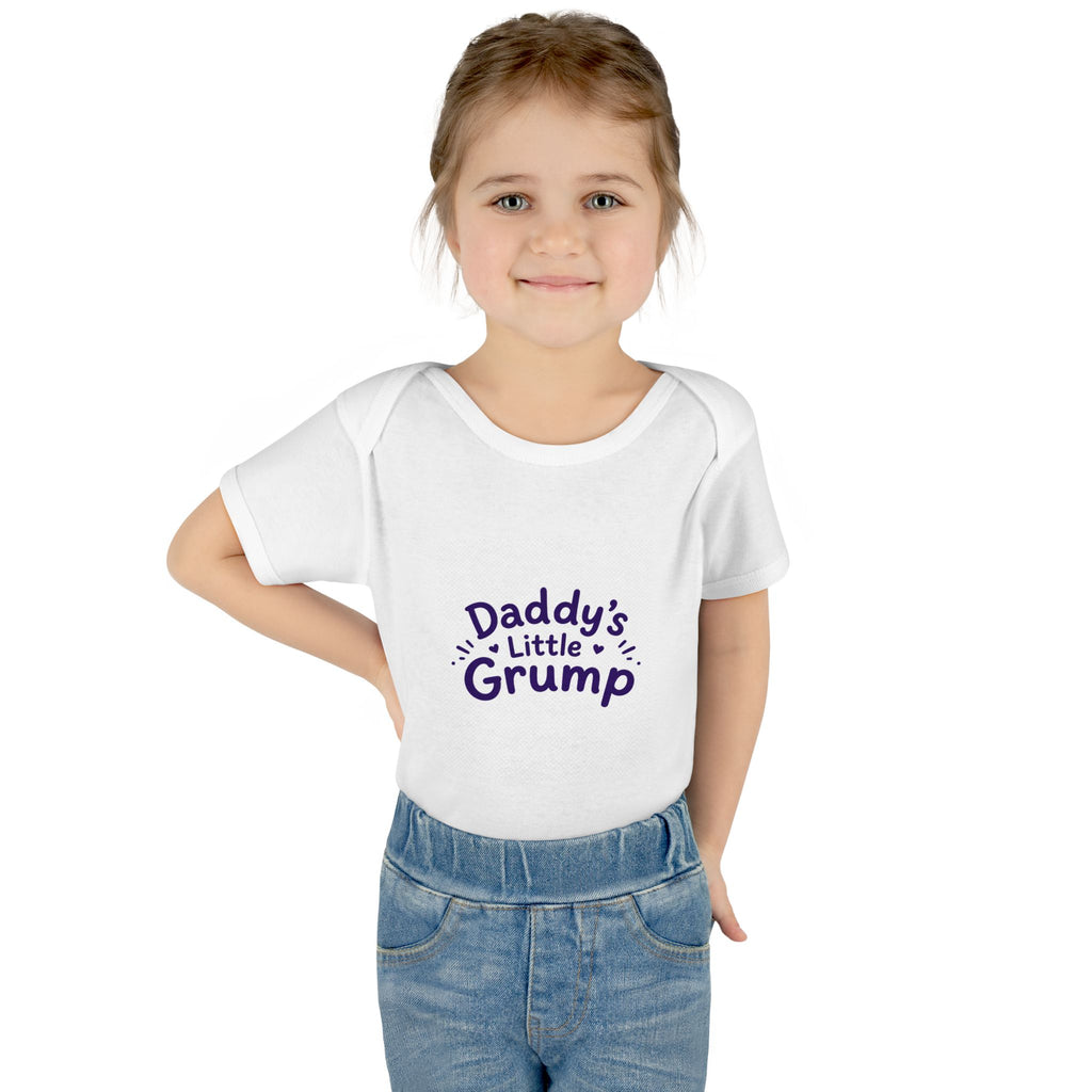 Grumpities Purple Fuzzy Baby Bodysuit – Cute Grumpy Infant Onesie