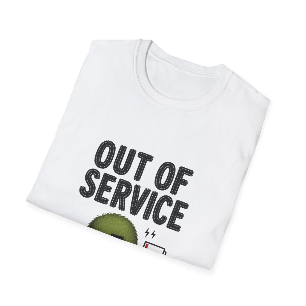 Out of Service T-Shirt — Cute Tired Grump Graphic Tee
