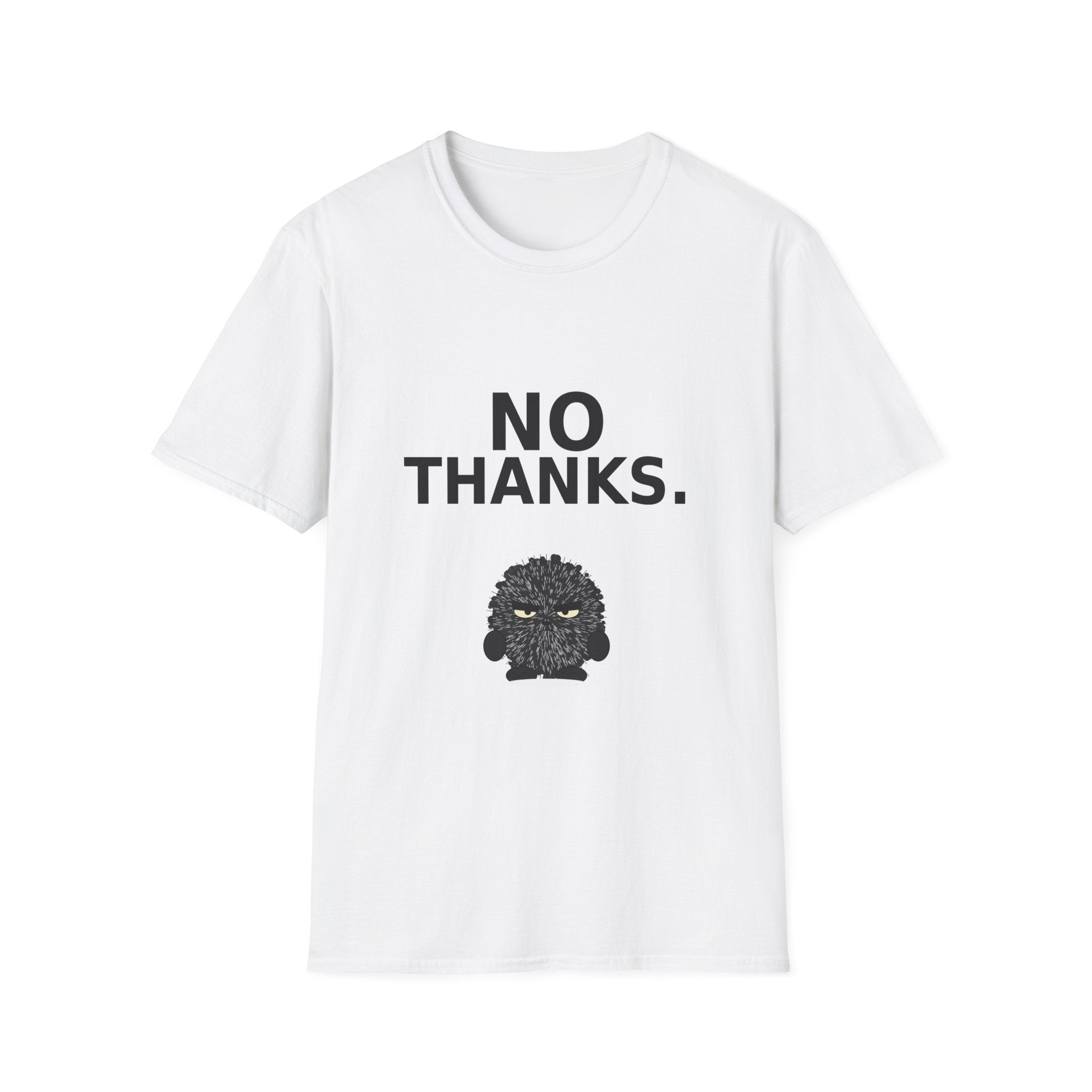 "No Thanks" Grump Unisex Softstyle T-Shirt