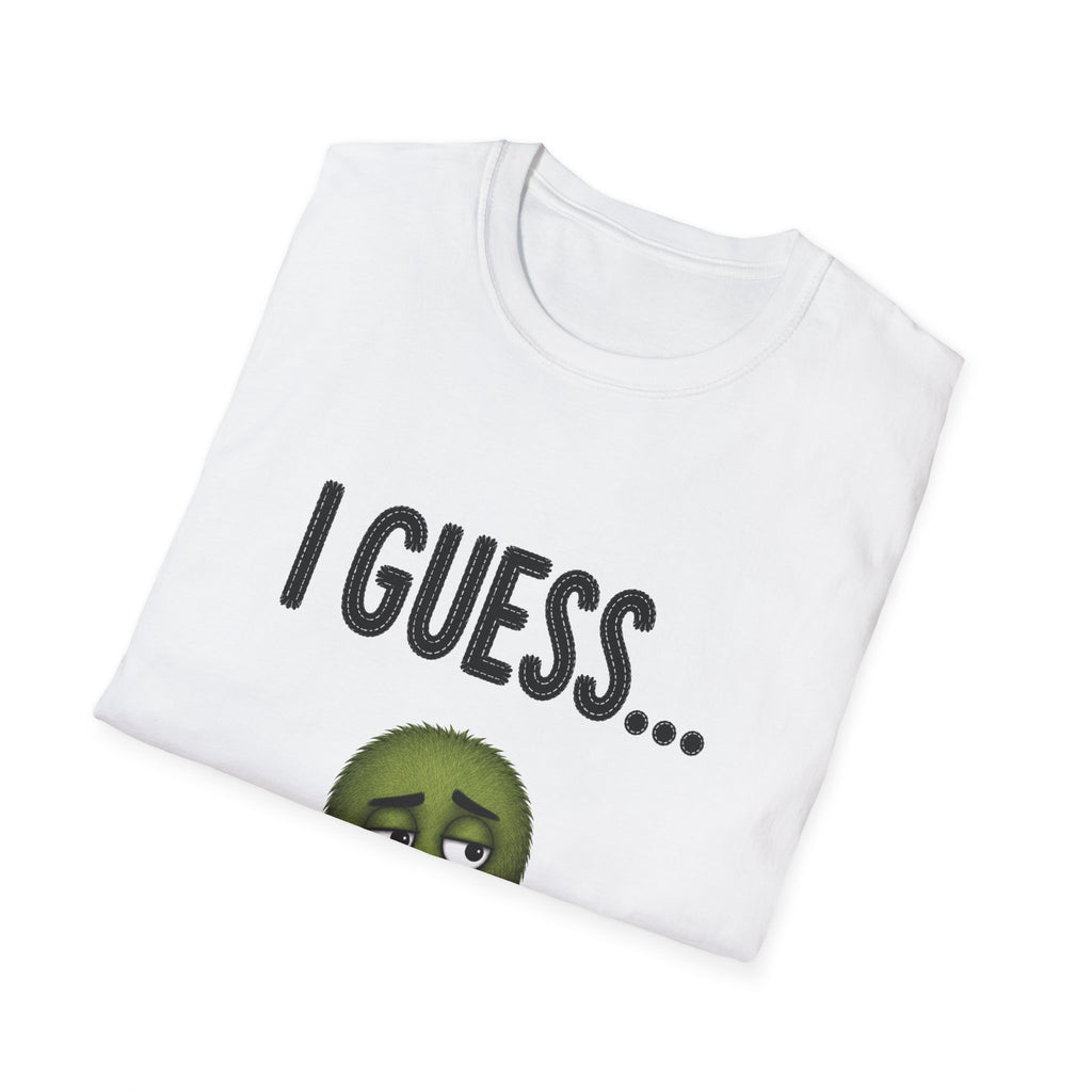I Guess... Cute Shrug Grump T-Shirt — Funny Sarcastic Graphic Tee