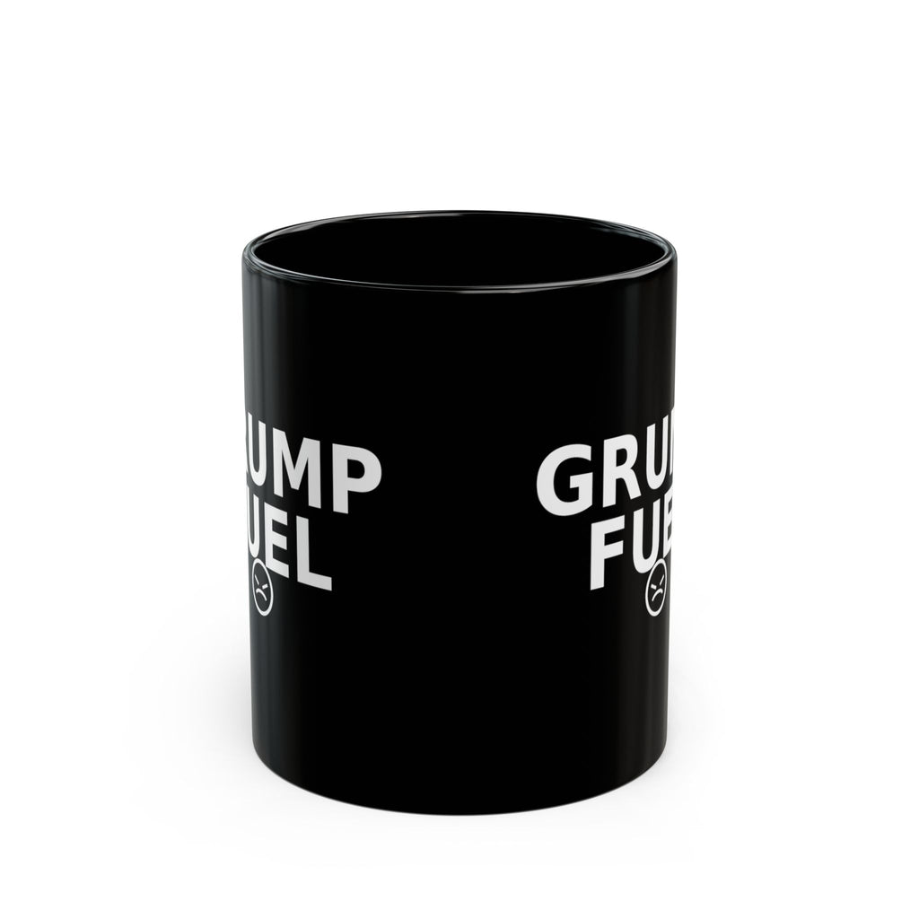 Grump Fuel Coffee Mug – Funny Black Ceramic Mug for Grumpy Morning Drinkers