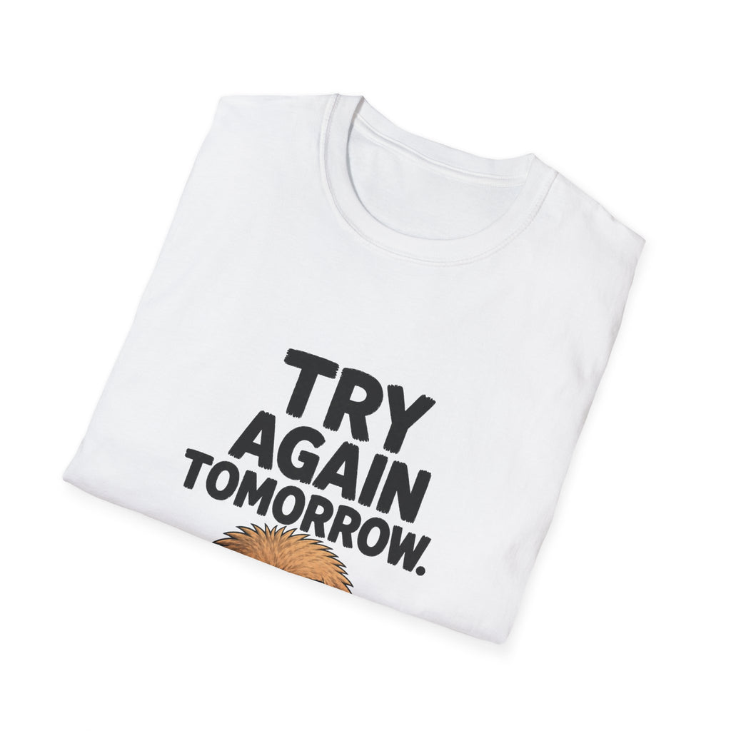 "Try Again Tomorrow" Grump Unisex Softstyle T-Shirt