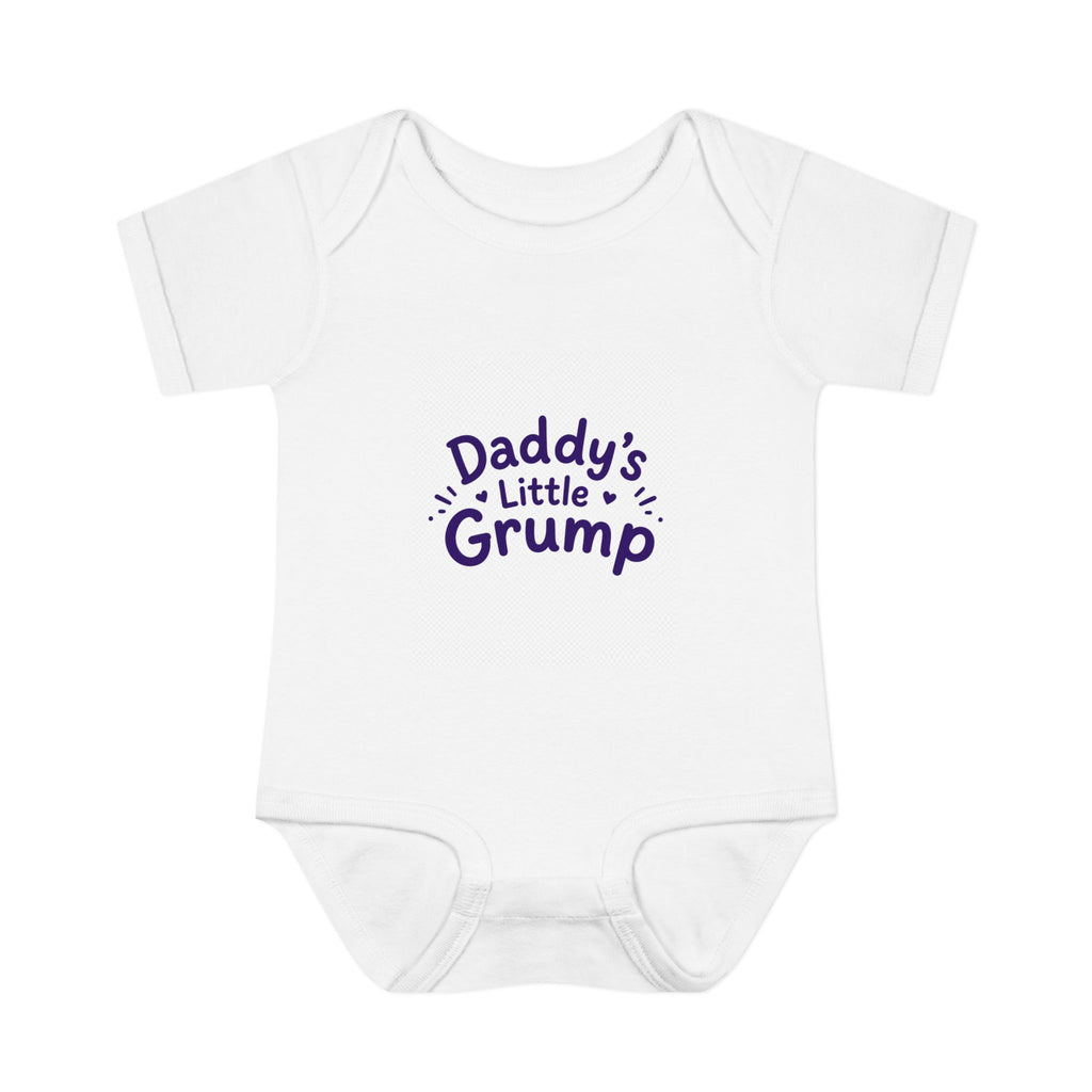 Grumpities Purple Fuzzy Baby Bodysuit – Cute Grumpy Infant Onesie