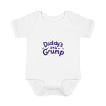 Grumpities Purple Fuzzy Baby Bodysuit – Cute Grumpy Infant Onesie