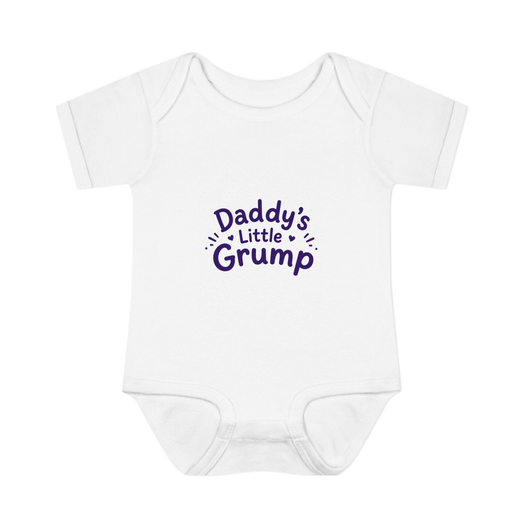 Grumpities Purple Fuzzy Baby Bodysuit – Cute Grumpy Infant Onesie
