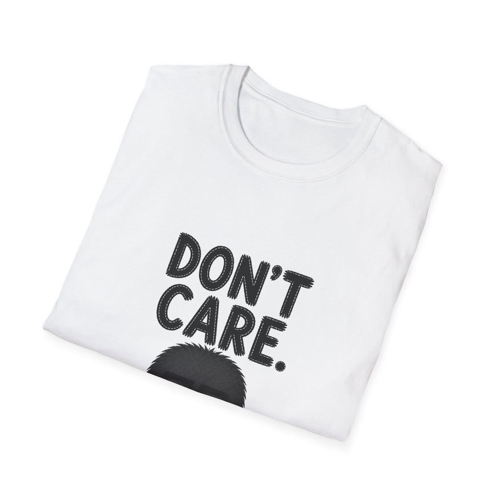 Don’t Care T-Shirt — Funny Grumpy Character Graphic Tee