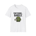 Functioning... Barely T-Shirt – Funny Grumpy Coffee Tee