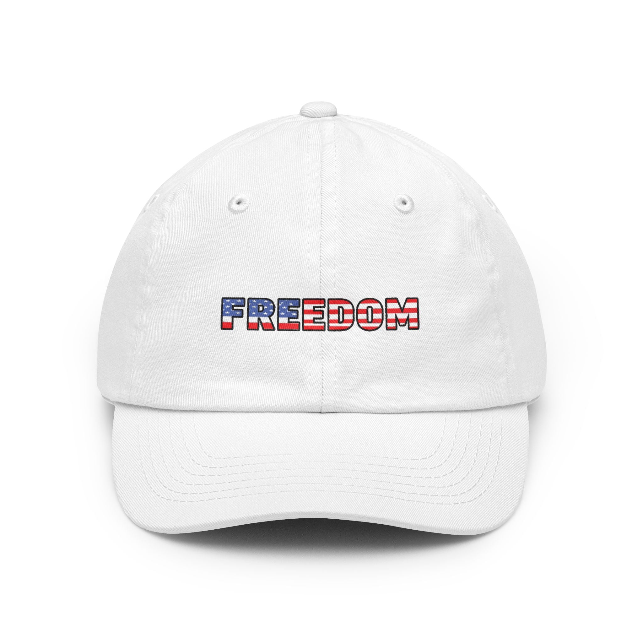 Freedom Dad Hat — Patriotic Embroidered Baseball Cap