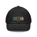 Grump Characters Embroidered Dad Hat — Black