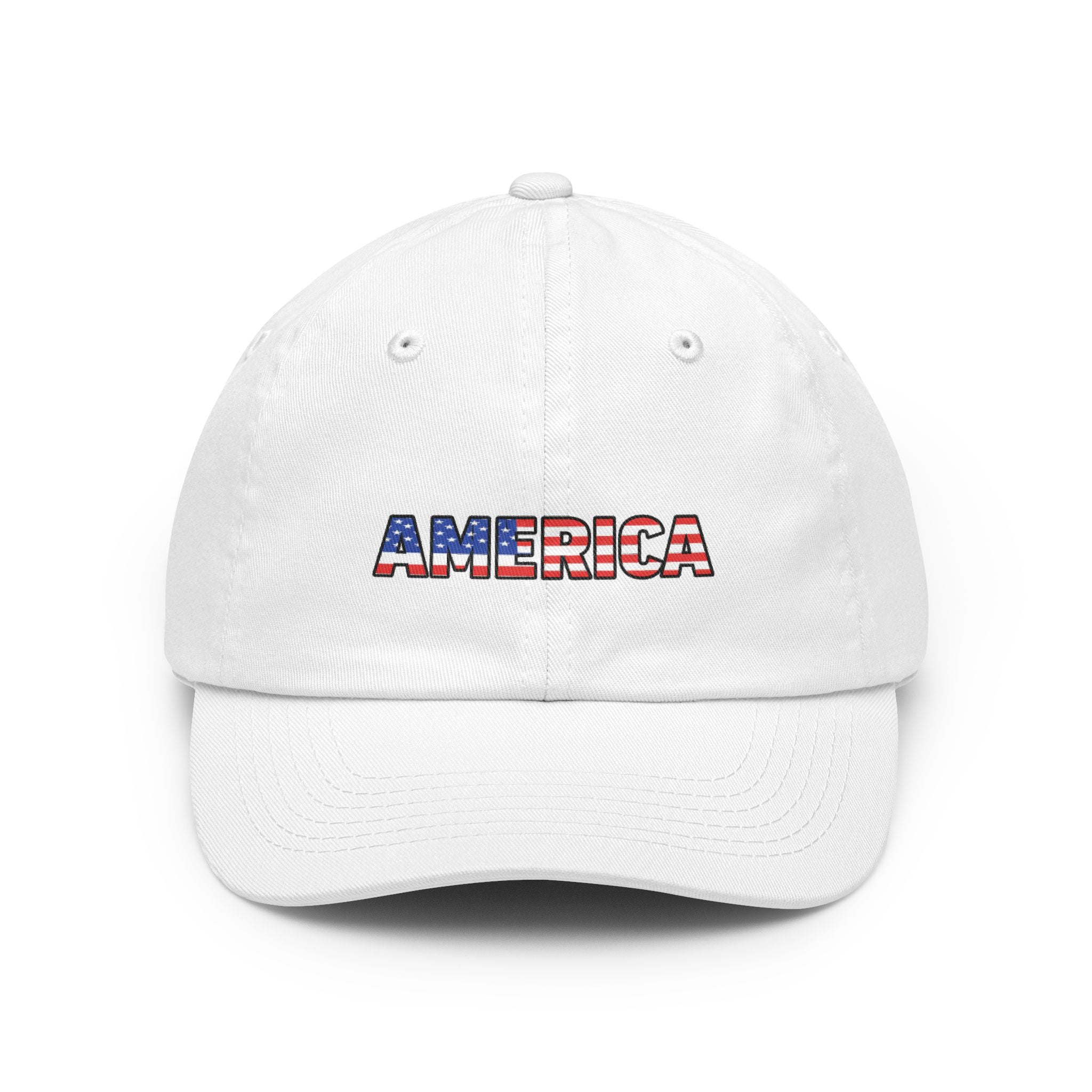 America Embroidered Dad Hat — America Baseball Cap